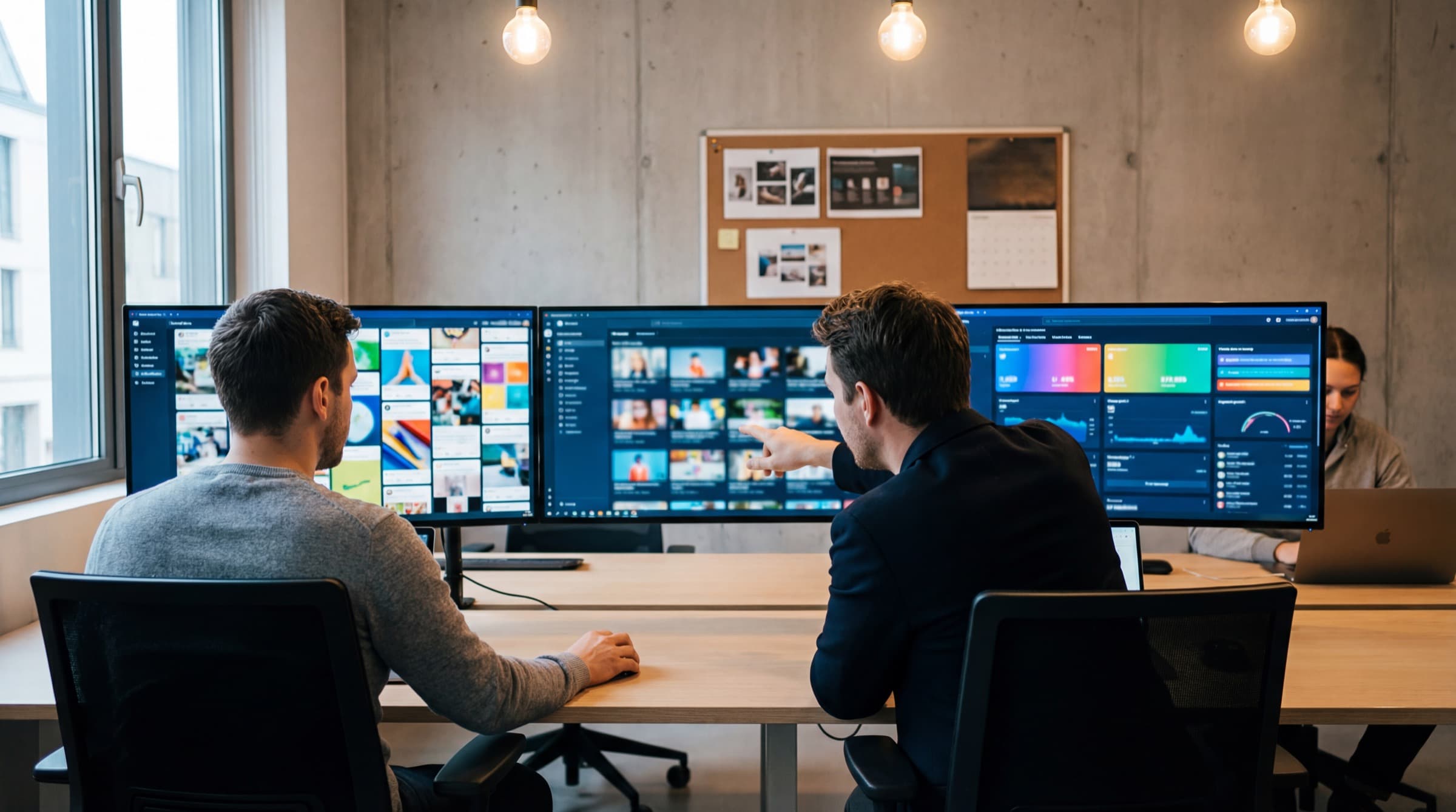 Social media content grid showing always-on organic posts